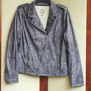 Michael Michael Kors Asymmetrical Moto Jacket L